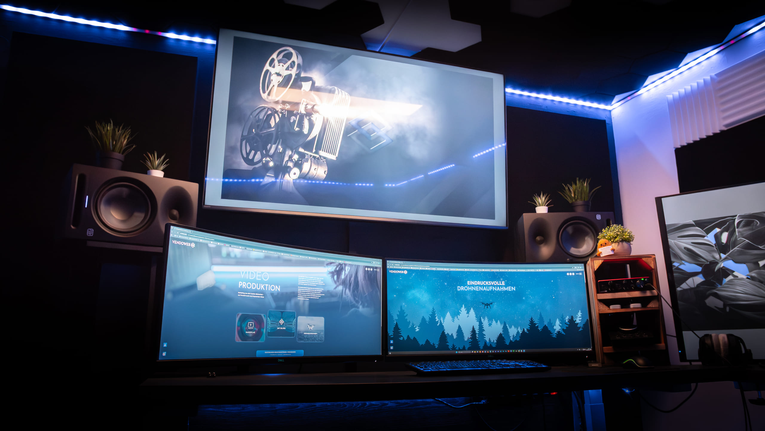 Videoproduktion-Arbeitsplatz